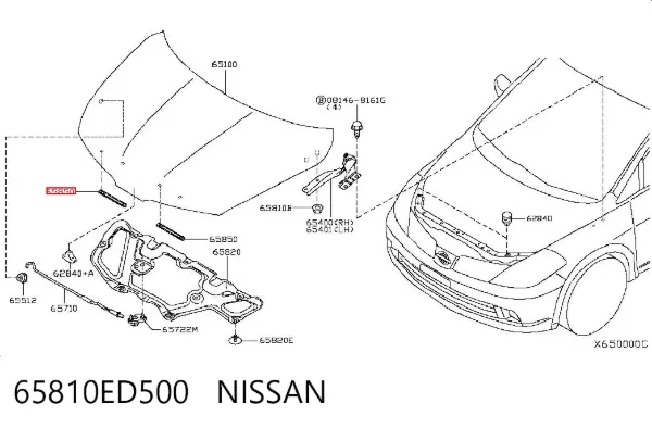  65810ED500 Nissan/Infiniti