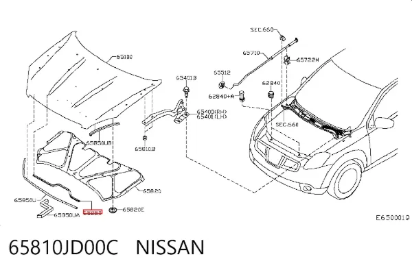  65810JD00C Nissan/Infiniti