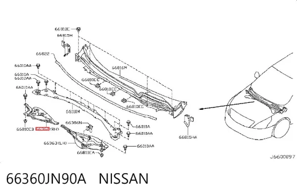  66360JN90A Nissan/Infiniti