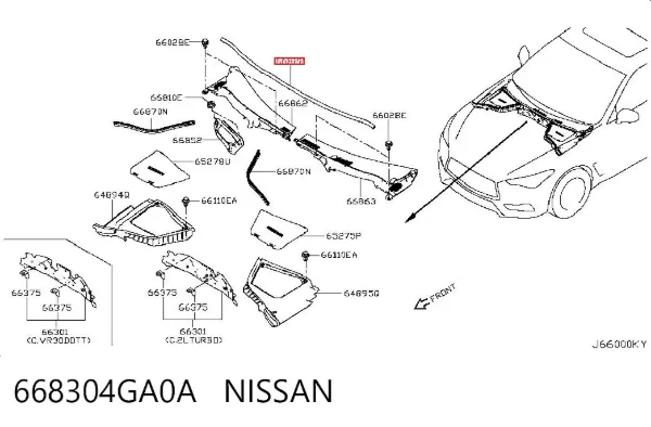  668304GA0A Nissan/Infiniti