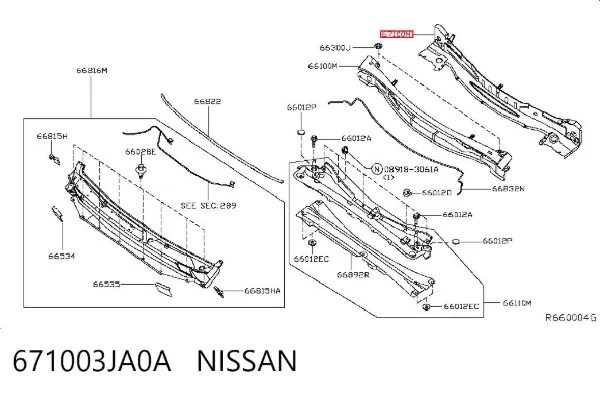  671003JA0A Nissan/Infiniti