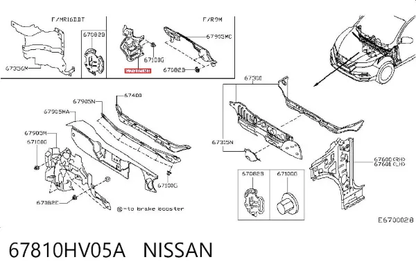  67810HV05A Nissan/Infiniti