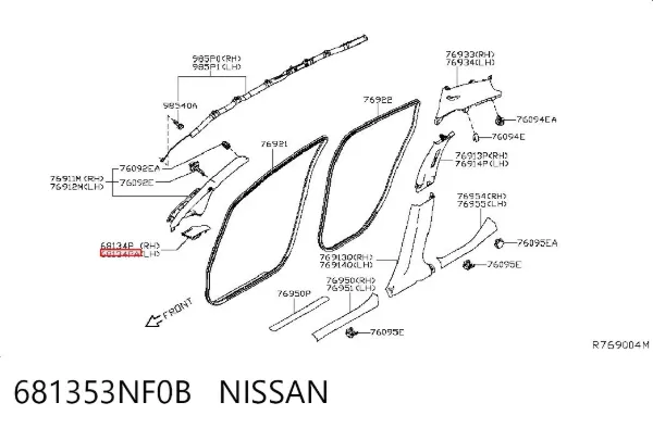  681353NF0B Nissan/Infiniti