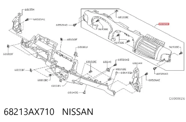  68213AX710 Nissan/Infiniti