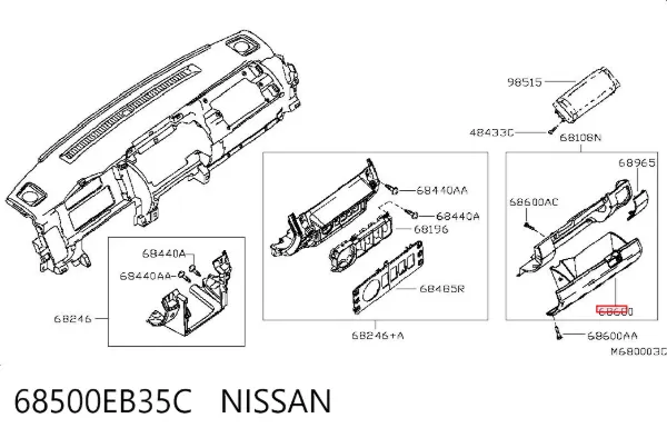  68500EB35C Nissan/Infiniti