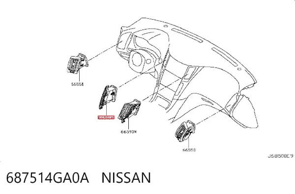  687514GA0A Nissan/Infiniti