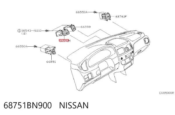  68751BN900 Nissan/Infiniti