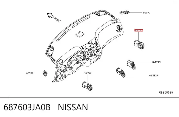  687603JA0B Nissan/Infiniti