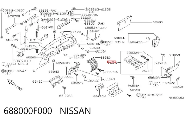  688000F000 Nissan/Infiniti
