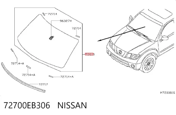 Лобовое стекло AB63702A XYG