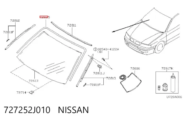  727252J010 Nissan/Infiniti