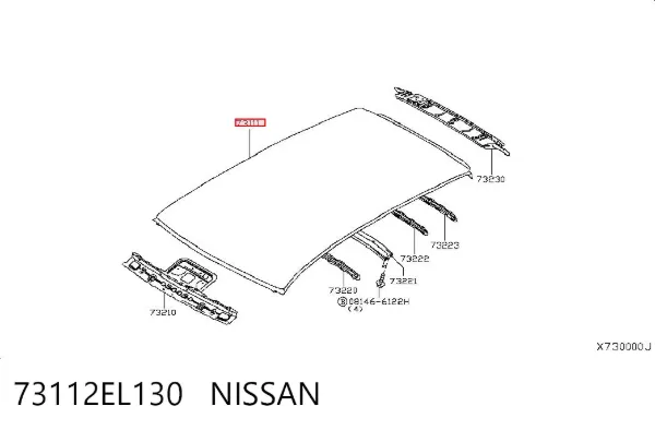 Крыша 73112EL130 Nissan/Infiniti