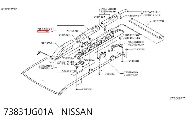  73831JG01A Nissan/Infiniti