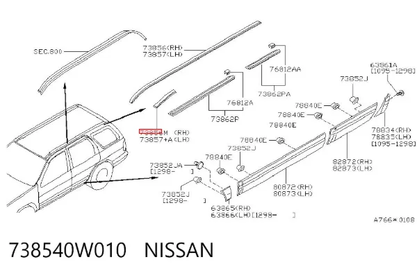  738540W010 Nissan/Infiniti