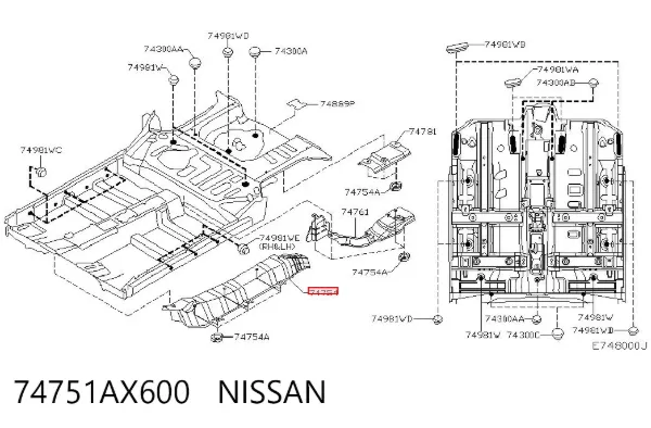  74751AX600 Nissan/Infiniti