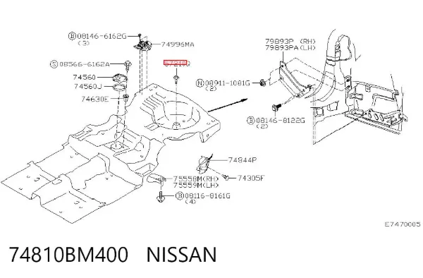  74810BM400 Nissan/Infiniti