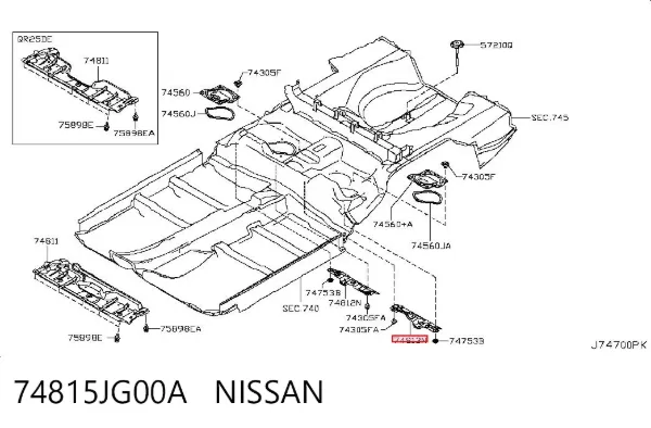  74815JG00A Nissan/Infiniti