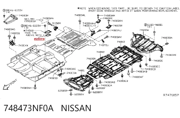  748473NF0A Nissan/Infiniti