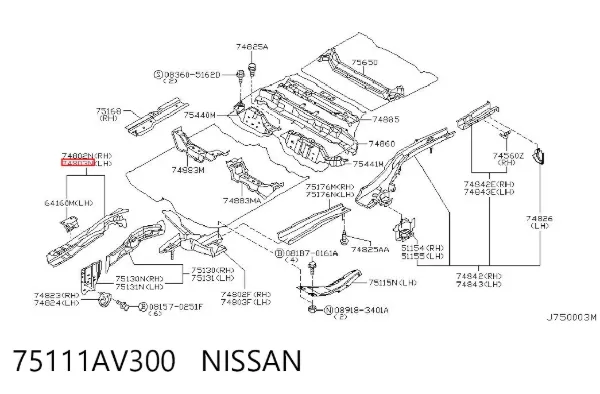 75111AV300 Nissan/Infiniti