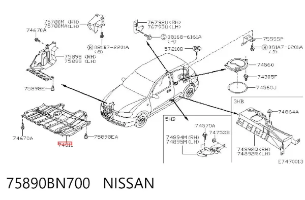  75890BN700 Nissan/Infiniti