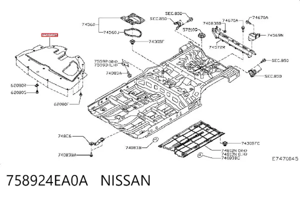  758924EA0A Nissan/Infiniti