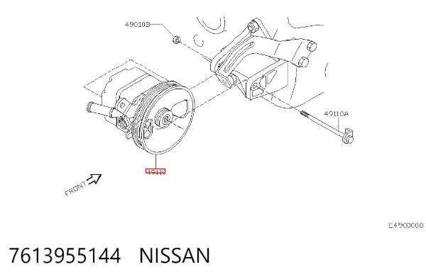 Насос ГУР 7613955144 Nissan/Infiniti