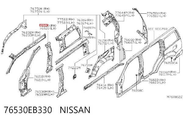  76530EB330 Nissan/Infiniti