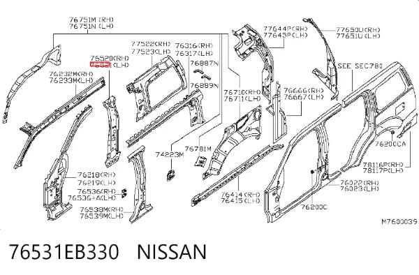  76531EB330 Nissan/Infiniti