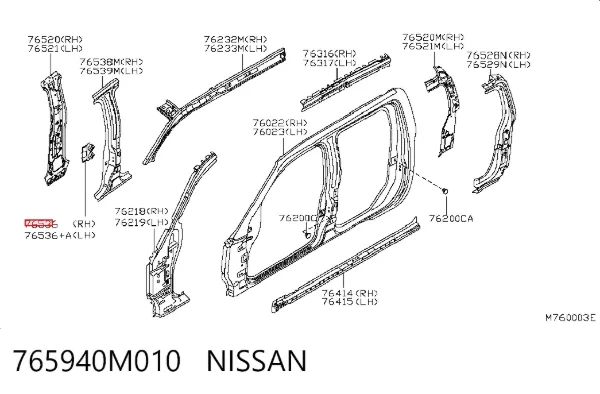  765940M010 Nissan/Infiniti
