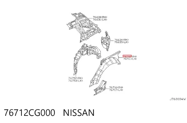  76712CG000 Nissan/Infiniti