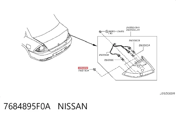  7684895F0A Nissan/Infiniti