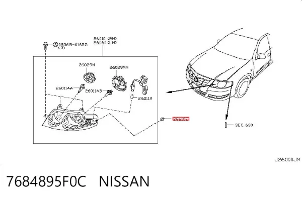  7684895F0C Nissan/Infiniti