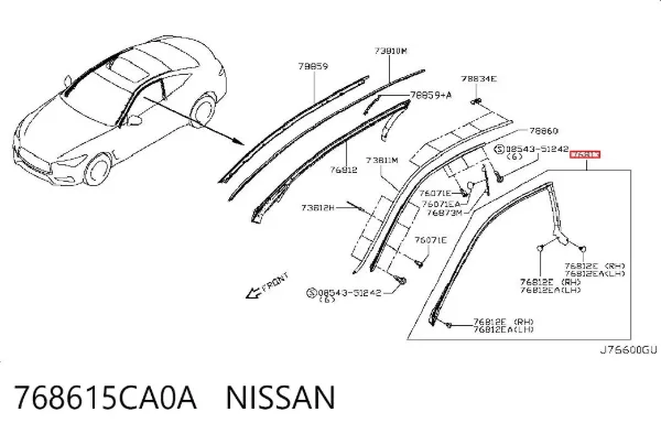  768615CA0A Nissan/Infiniti