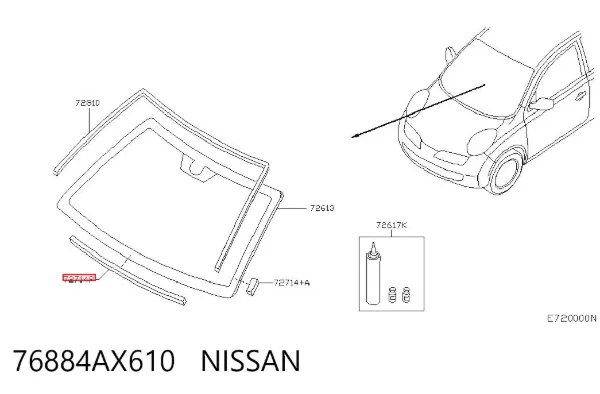 76884AX610 Nissan/Infiniti