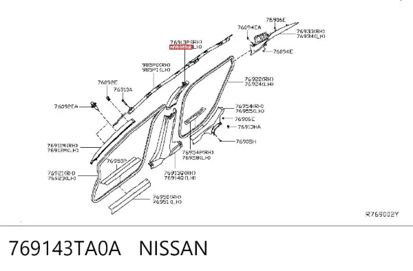  769143TA0A Nissan/Infiniti