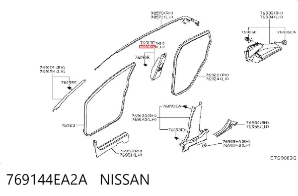  769144EA2A Nissan/Infiniti