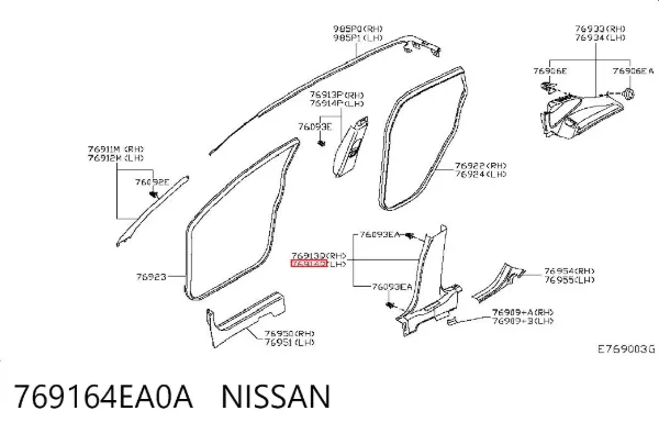  769164EA0A Nissan/Infiniti