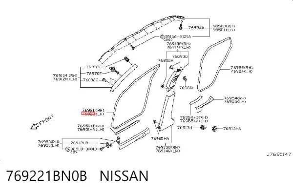  769221BN0B Nissan/Infiniti