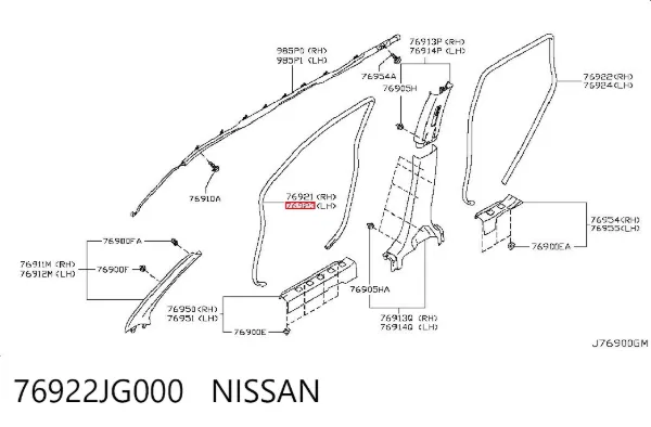  76922JG000 Nissan/Infiniti