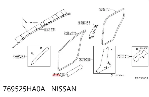  769525HA0A Nissan/Infiniti