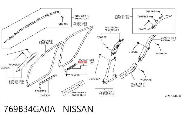  769B34GA0A Nissan/Infiniti