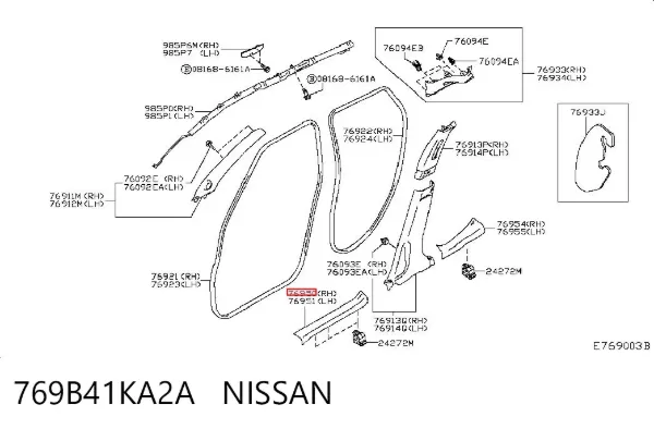  769B41KA2A Nissan/Infiniti