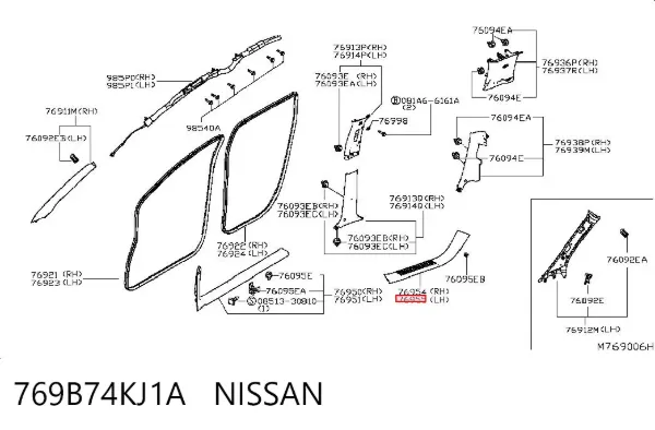  769B74KJ1A Nissan/Infiniti