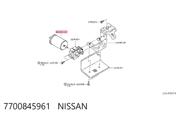 Топливный фильтр 7700845961 Nissan/Infiniti