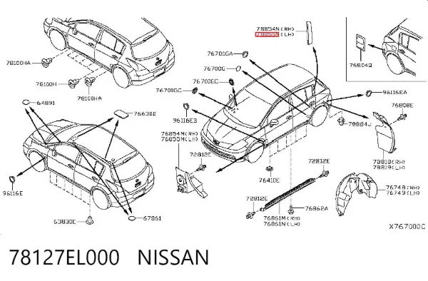  78127EL000 Nissan/Infiniti