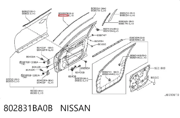  802831BA0B Nissan/Infiniti