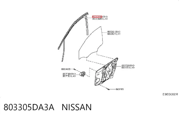  803305DA3A Nissan/Infiniti
