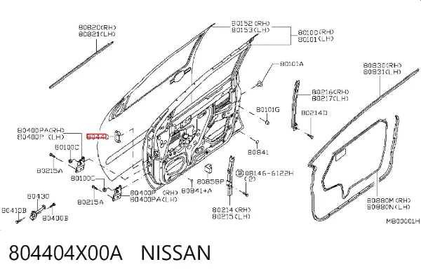  804404X00A Nissan/Infiniti