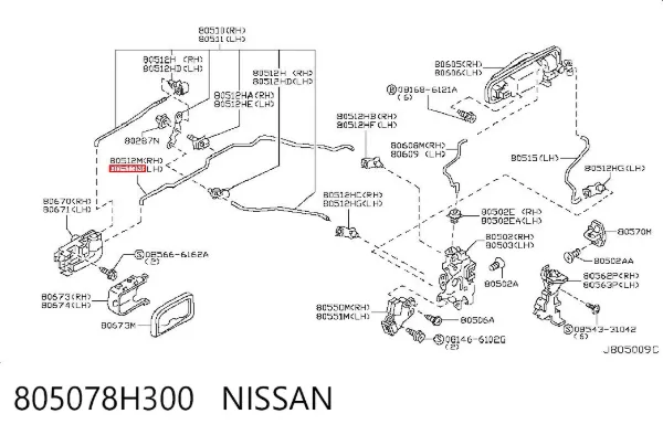  805078H300 Nissan/Infiniti