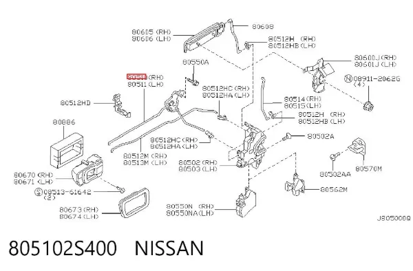  805102S400 Nissan/Infiniti